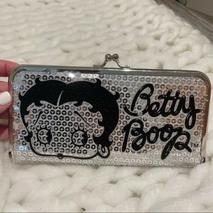 Betty Boop Silver Sequined Wallet